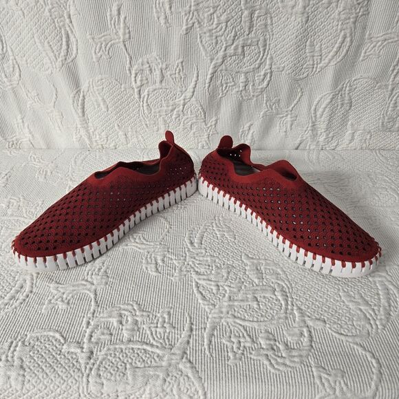 Ilse Jacobsen Tulip 3373 Platform Deep Red Slip-on Women's EU size 37 US 6.5 - Picture 5 of 7
